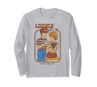 Rainy Day Fun Tattoos Sarcastic Retro Funny Adult Humor Manche Longue