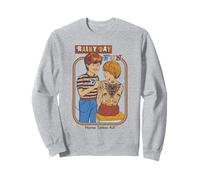 Rainy Day Fun Tattoos Sarcastic Retro Funny Adult Humor Sweatshirt
