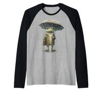 Rainy Day Grenouille : grenouille amusante avec parapluie Manche Raglan