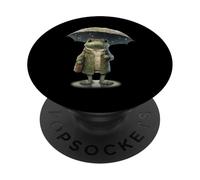 Rainy Day Grenouille : grenouille amusante avec parapluie PopSockets PopGrip Adhésif