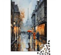 Rainy Day in Paris Plaque Métallique Rétro 52x38cm/1000pcs pour L’Atelier, pour Les Amateurs De Décoration D’Atelier