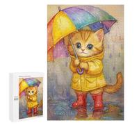 Rainy Day Kitten-10 Puzzle 1000 Pièces Educa Jouet en Bois Cadeau Unique Décoration Intérieure Jeu Éducatif Challenge Toy Adultes Et Enfants À Partir De 14 Ans 1000 PCS