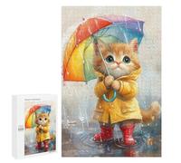 Rainy Day Kitten-14 Puzzle 1000 Pièces Educa Jouet en Bois Cadeau Unique Décoration Intérieure Jeu Éducatif Challenge Toy Adultes Et Enfants À Partir De 14 Ans 1000 PCS