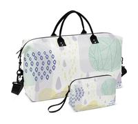 Rainy Day Lot de 2 grands sacs à main avec sangle réglable Motif peinture abstraite Blanc, Rainy Day Peinture abstraite Blanc, 1 size