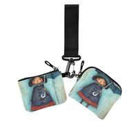 Rainy Day Lot de 2 pochettes pour pièces de monnaie et cartes avec fermeture éclair pour femme