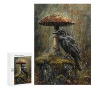 Rainy Forest Raven-1 Puzzle 1000 Pièces Educa Jouet en Bois Cadeau Unique Décoration Intérieure Jeu Éducatif Challenge Toy Adultes Et Enfants À Partir De 14 Ans 300 PCS