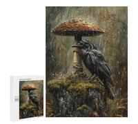 Rainy Forest Raven-1 Puzzle 1000 Pièces Educa Jouet en Bois Cadeau Unique Décoration Intérieure Jeu Éducatif Challenge Toy Adultes Et Enfants À Partir De 14 Ans 500 PCS