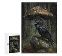 Rainy Forest Raven-3 Puzzle 1000 Pièces Educa Jouet en Bois Cadeau Unique Décoration Intérieure Jeu Éducatif Challenge Toy Adultes Et Enfants À Partir De 14 Ans 300 PCS