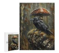 Rainy Forest Raven Puzzle 1000 Pièces Educa Jouet en Bois Cadeau Unique Décoration Intérieure Jeu Éducatif Challenge Toy Adultes Et Enfants À Partir De 14 Ans 500 PCS