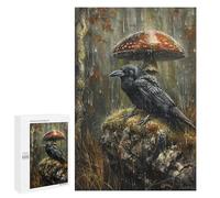 Rainy Forest Raven Puzzle 1000 Pièces Educa Jouet en Bois Cadeau Unique Décoration Intérieure Jeu Éducatif Challenge Toy Adultes Et Enfants À Partir De 14 Ans 1000 PCS