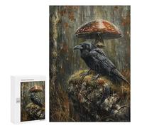 Rainy Forest Raven Puzzle 1000 Pièces Educa Jouet en Bois Cadeau Unique Décoration Intérieure Jeu Éducatif Challenge Toy Adultes Et Enfants À Partir De 14 Ans 300 PCS