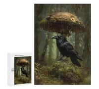 Rainy Forest with Ravens Puzzle 1000 Pièces Educa Jouet en Bois Cadeau Unique Décoration Intérieure Jeu Éducatif Challenge Toy Adultes Et Enfants À Partir De 14 Ans 300 PCS