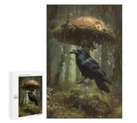 Rainy Forest with Ravens Puzzle 1000 Pièces Educa Jouet en Bois Cadeau Unique Décoration Intérieure Jeu Éducatif Challenge Toy Adultes Et Enfants À Partir De 14 Ans 1000 PCS