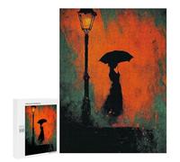 Rainy Night Lamp Post Puzzle 1000 Pièces Educa Jouet en Bois Cadeau Unique Décoration Intérieure Jeu Éducatif Challenge Toy Adultes Et Enfants À Partir De 14 Ans 500 PCS