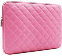 Rainyear 15 Pouces Housse Pour Ordinateur Portable Diamant Faux Cuir Protection Rembourré Résistant Aux Chocs Sac Sleeve Compatible Avec 15,4 Macbook Pro Pour A1938 A1707 A1990(Ros[ZHB1618]