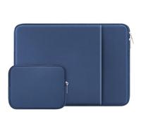 RAINYEAR Housse pour Ordinateur Portable 11,6 Pouces avec Poche et Pochette pour Accessoires, Compatible avec Le MacBook Air 11,6 Pouces, Le MacBook Neo 13 Pouces et Le Notebook 11 Pouces(Bleu Marin)