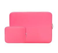 RAINYEAR Housse pour Ordinateur Portable 15 Pouces Petit Sac, Rose Vif | Housse de protection souple compatible avec le MacBook Pro 15,4 pouces avec Touch Bar (modèles A1938, A1707 et A1990)