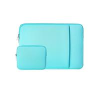 RAINYEAR Housse pour Ordinateur Portable Compatible avec 13,3 Pouces Notebook Chromebook, 14 Pouces MacBook Pro/Max M1 M2 M3 M4 Sacoche avec Poche Frontale & Pochette pour Accessoires(Bleu)