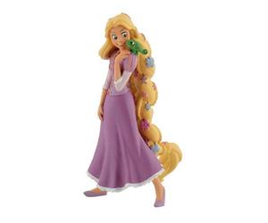 Raiponce et Pascal le cameleon 10 Cm - Tresse de fleurs - Bullyland Disney - Rapunzel