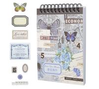 Rairsky 50 Feuilles Autocollant Scrapbooking, Autocollant Stickers Livre, Décoratif Autocollant Bullet Journal, Stickers Scrapbooking Autocollant pour DIY Album Photo Carnet de Notes Journal Intime