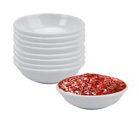 Rairsky Lot De 8 Bols à Sauce, Bol Aperitif, Bol Trempage Soja Sushi, Dip Schalen, Bols à Collation Pour Apéritif, Collation, Sauce Soja, Ketchup, épices, Condiment, 3,1 X 7,1 cm, Blanc