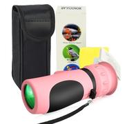 Raisand Télescope Monoculaire,Monoculaire Portable Vue Enfant avec Vision Claire, monoculaire Puissant tavec Grossissement 8-12x pour Les GarçOns Et Les Filles De 3 à 12 Ans (Rose)