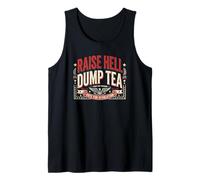 Raise Hell Dump Tea Party Funny Tea Party 4 Juillet Débardeur