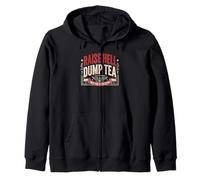 Raise Hell Dump Tea Party Funny Tea Party 4 Juillet Sweat à Capuche
