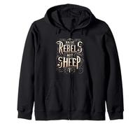 Raise Rebels Not Sheep Motivation indépendante |--- Sweat à Capuche