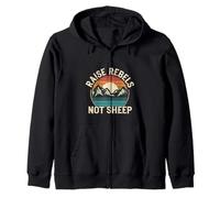 Raise Rebels Not Sheep Motivation indépendante |- Sweat à Capuche