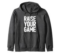Raise Your Game Inspirational Motivational Inspo Saying Gym Sweat à Capuche