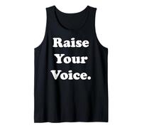 Raise Your Voice Empowerment Inspiration Débardeur
