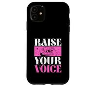 Raise Your Voice (Protest) (Graphique) Coque pour iPhone 11