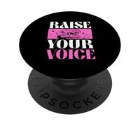 Raise Your Voice (Protest) (Graphique) PopSockets PopGrip Adhésif