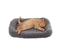 Raised Bed Edge, Thermal Plush Cat Pad for Curling Sleep, Indoor Cat Cushion Bed with Non-slip Bumps, Easy to Clean Polyester Material, Soft