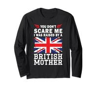 Raised by a British Mother Mother's Day UK Flag Manche Longue