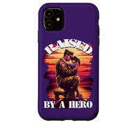 Raised by a Hero Military Father and Daughter Military Kids Coque pour iPhone 11