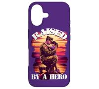 Raised by a Hero Military Father and Daughter Military Kids Coque pour iPhone 17