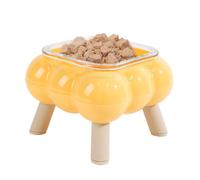 Raised Cat Bowl, Lifted Food Dish, 350g Elevated Water Feeder, Anti Black Chin Pet Bowl with High Legs for Daily Feeding at Home, Travel, Apartment, Floor, Outdoor Use