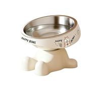 Raised Cat Bowl - Non-Slip Removable Pet Feeder Dish, Elevated Anti-Vomiting & Whisker Friendly Kitten Food Bowl, 15-Degree Tilt Puppy Water Bowls | for Small Medium Large Kitten Puppy Home