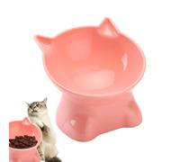Raised Cat Bowl - Whisker Friendly 15-Degree Tilt Elevated Cat Food Bowls for Food, Anti Vomit Cat Bowls for Indoor Cats, 5.31inch Shallow Cat Bowl-Raised Cat Food Bowl, Food & Water Shallow Cat Dish