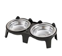 Raised Cat Bowls - Stainless Steel Pet Dish, Detachable Feeding Stand, Wate | Elevated Cat Bowls - Detachable Feeder for Pets with Stable Stand | Stainless Steel Dishes for Food Water Feeding Home Use