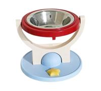 Raised Cat Dish - Pp, 304 Stainless Steel Bowl Height Ceramic Pet Feeder | Floor And Wall Mount Suction Cup Cat Food Bowl Elevated For Daily Home Travel Indoor Fatigue Relief Eating Dog Puppy