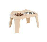 Raised Dog Bowl Height-Adjustable, Dog Bowls With 2x Stainless Steel Bowls, Upgraded Raised Dog Bowl With Stand, 2in1 Elevated Dog Bowl With Slow Feeder And Non-Spill Slow Water Bowl For Pet Cats Dogs