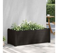 Raised Garden Bed 100x43x35 cm, Elevated Planter Box for Vegetables Flowers Herbs, Large 80L Outdoor Indoor Plant Container, Durable UV Resistant Polypropylene in Anthracite Color, Easy Assembly