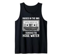 Raised in The 80s. Hose Water. Cassette Tape Funny Retro Débardeur
