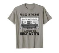 Raised in The 80s. Hose Water. Cassette Tape Funny Retro T-Shirt
