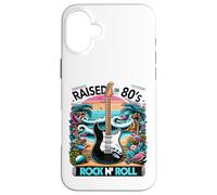 Raised on 80's Rock N Roll - Rock Band - Bandeau pour Cheveux Coque pour iPhone 16 Plus