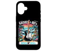 Raised on 80's Rock Roll - Rock Band - Bandeau pour Cheveux Coque pour iPhone 16