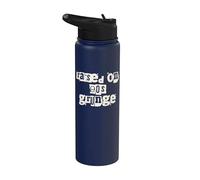 Raised on 90's Grunge Music Stainless Steel Insulated Water Bottle